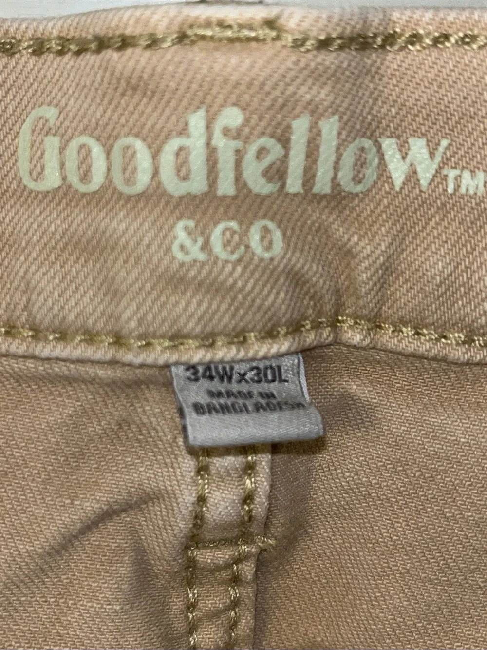 Goodfellow & Co Slim Beige/Tan Men's Jeans